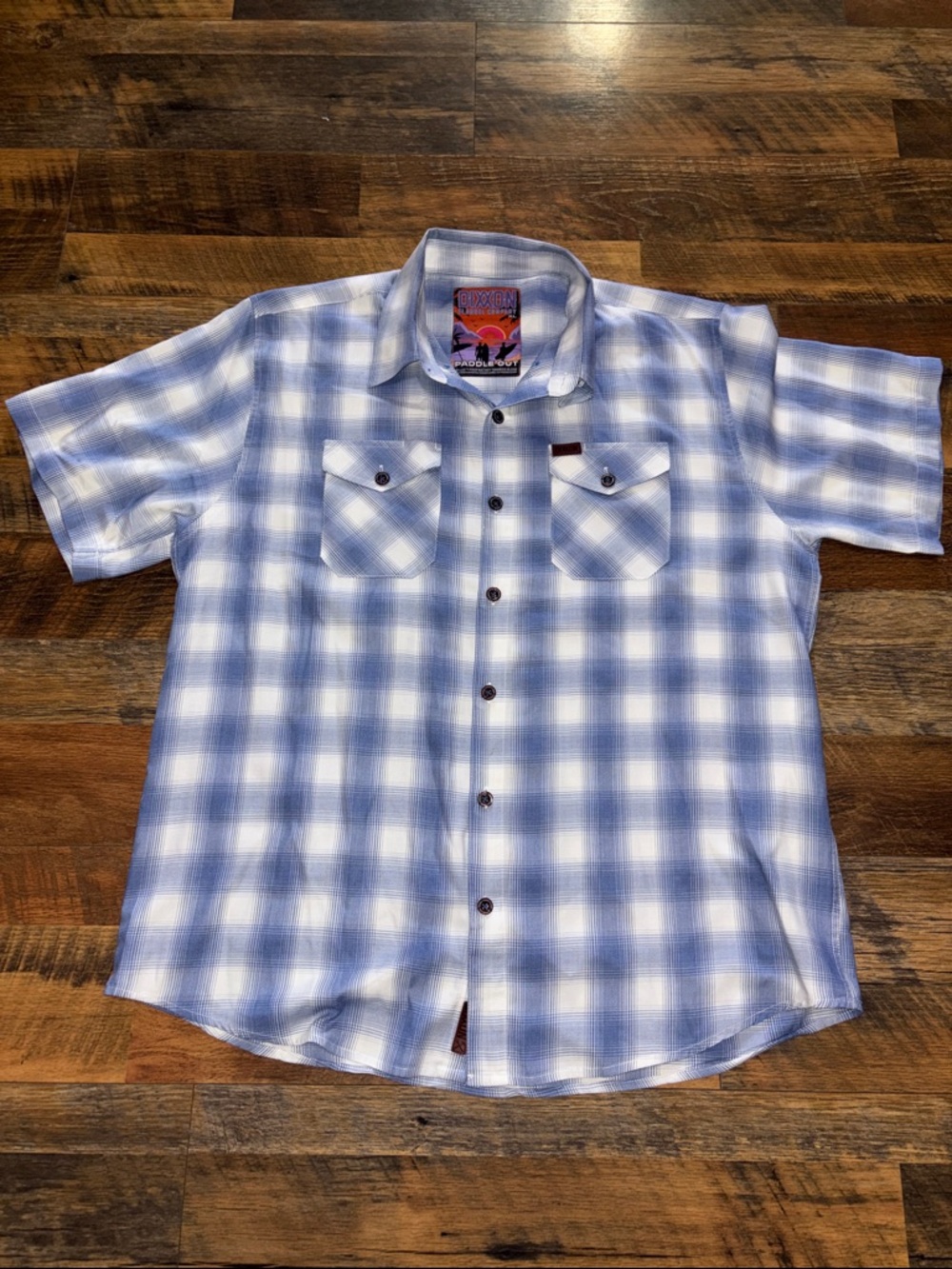 DIXXON Flannel Company Men’s Bamboo Blend Button Up Short Sleeve Shirt XL